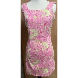 Lilly Pulitzer Pink Dress Beach Print Size 2